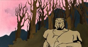Animation, Zeichentrickkurzfilm - Die wilden Felder und der Krieger